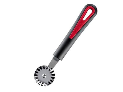 Gallant deegmes uit rvs en kunststof zwart en rood 18x4x2cm