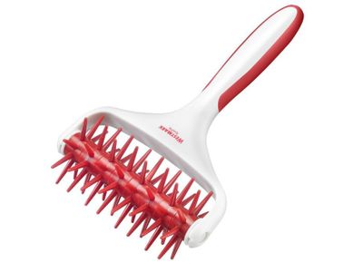 Deegprikker uit kunststof wit en rood 20x12.5x5.5cm