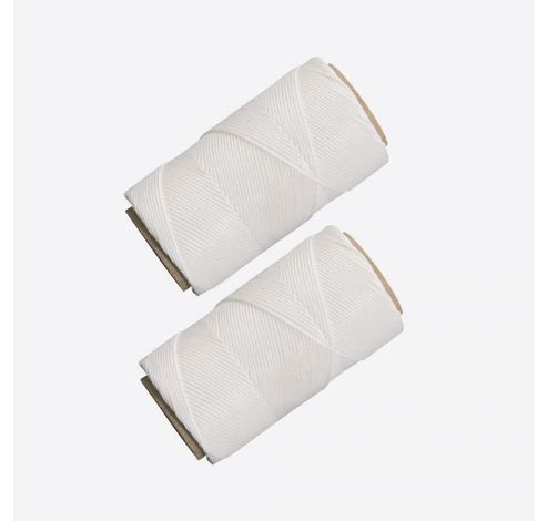 Set de 2 rouleaux de ficelle de cuisine en polyester blanc 60m  Westmark