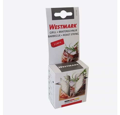 Set de 2 rouleaux de ficelle de cuisine en polyester blanc 60m  Westmark