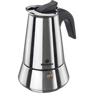 Brasilia Plus cafetière à espresso italienne 6 tasses en inox 