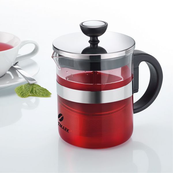 Tea Time theepot uit glas met infuser 600ml 