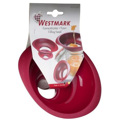 Twix entonnoir en 2 parties en plastique rouge 16.8x14.7x6.9cm  Westmark