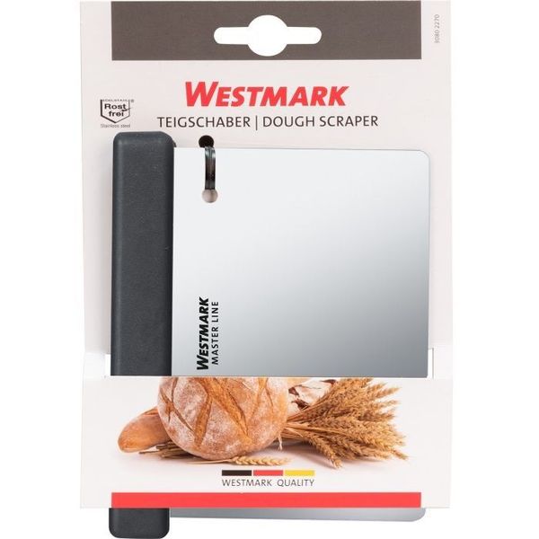 Westmark Master Line deegschraper uit rvs 13x10x0.8cm