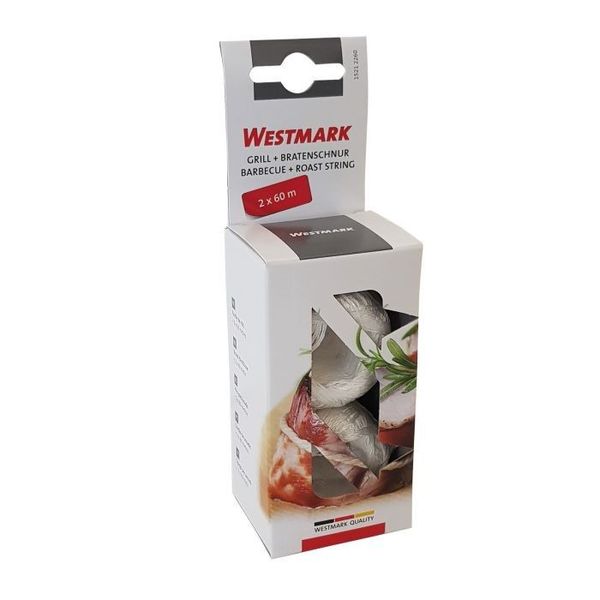 Westmark Set van 2 keukentouwen voor barbecue en gebraad uit polyester wit 60m