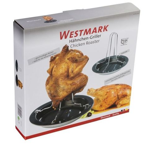 gevogeltestomer met schaal uit rvs Ø 20.7cm H 19.6cm  Westmark