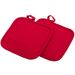 Westmark set van 2 pannenlappen uit katoen en neopreen rood 19.5x20x2cm