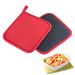 Westmark set van 2 pannenlappen uit katoen en neopreen rood 19.5x20x2cm