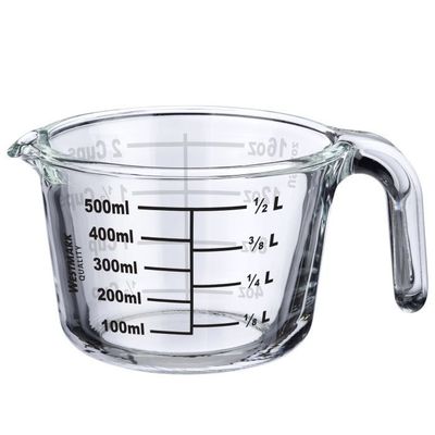 Maatbeker uit borosilicaatglas 500ml  Westmark