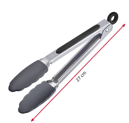 Pince en inox et silicone noir 27cm  Westmark