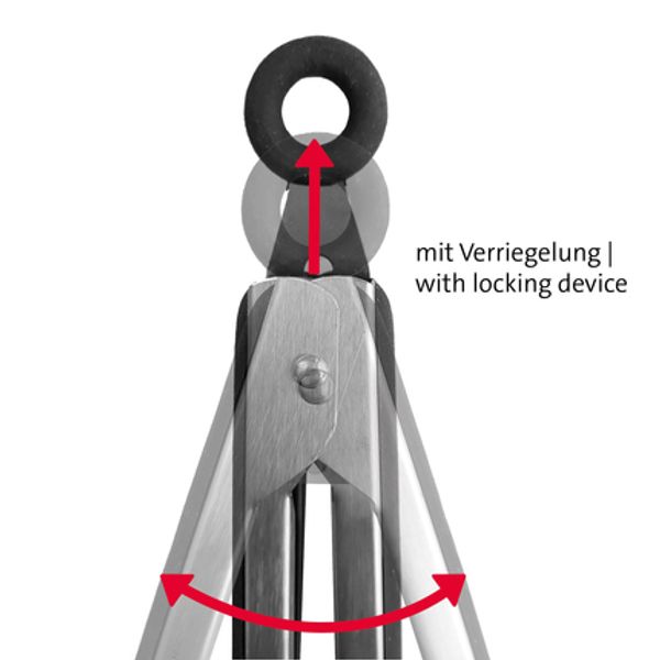 Westmark Tang uit rvs en silicone zwart 27cm