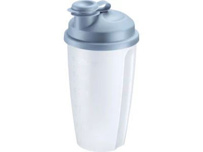 Mixery dressingshaker uit kunststof blauw 500ml