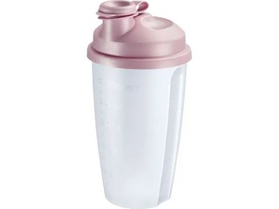 Mixery dressingshaker uit kunststof roze 500ml