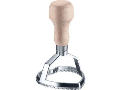 Vittoria ravioli snijder hart uit beukenhout en zink Ø6.2cm