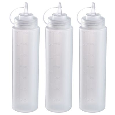 3 SQUEEZE BOTTLES 700ML 