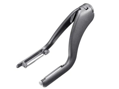 Peel-Star Edition dubbele dunschiller uit aluminium en rvs 19.2x5x3.1cm Black