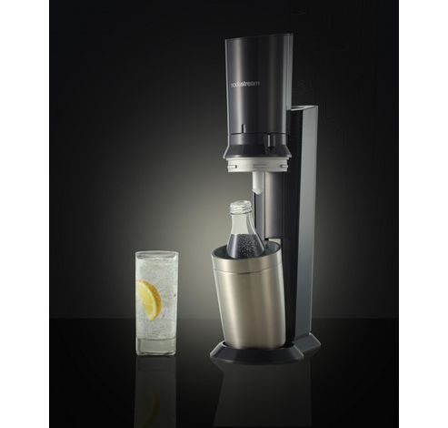 Crystal Zwart + 3 karaffen  SodaStream