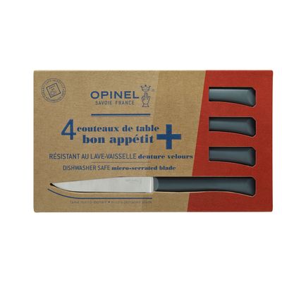 Bon Appetit+ Anthracite 4Pcs  Opinel