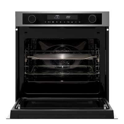 OM360RVS Oven met magnetronfunctie, nis 60 cm  Pelgrim