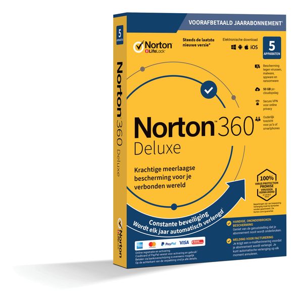 Norton Norton 360 Deluxe 1 user 5 devices 18M