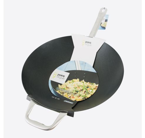 Wok uit carbonstaal met Excalibur antikleeflaag ø 36cm  Point-Virgule