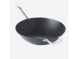 Wok uit carbonstaal met Excalibur antikleeflaag ø 36cm