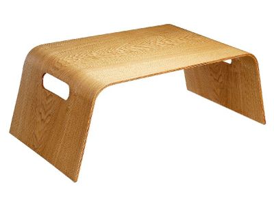 Dienblad voor ontbijt op bed houtkleur