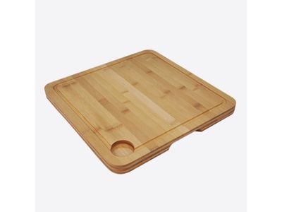 Vaatwasserbestendige snijplank met sapgeul 35x35x2.5cm