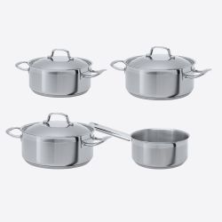 Point-Virgule Professional set 4 st: kookpot ø 18-20-22cm & sauspan ø 16cm 