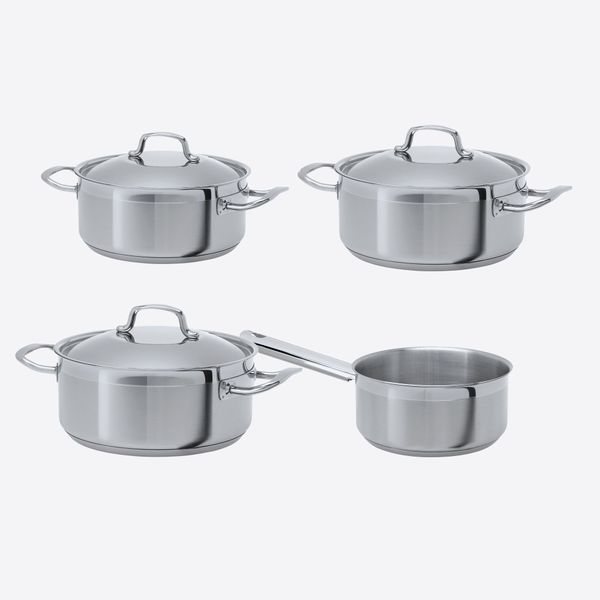 Point-Virgule Professional set 4 st: kookpot ø 18-20-22cm & sauspan ø 16cm