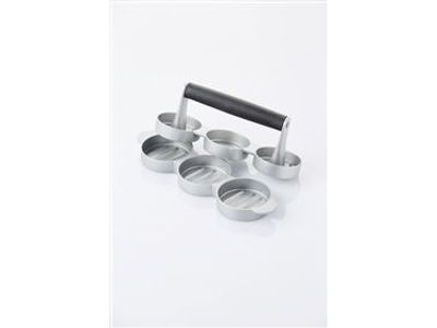 Mini hamburgerpers voor 3 hamburgers ø 6.8cm