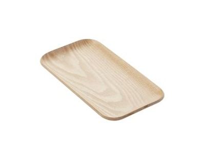 Rechthoekig dienblad houtkleur 22x12cm