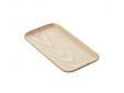 Rechthoekig dienblad houtkleur 22x12cm