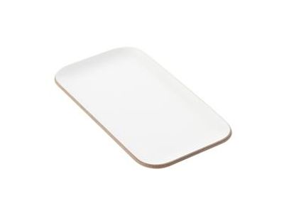 Rechthoekig dienblad wit 22x12cm