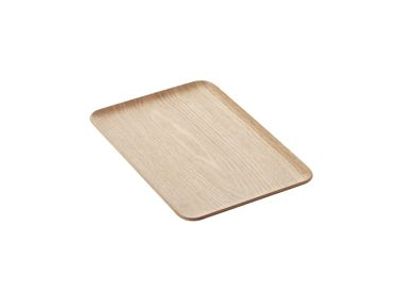 Rechthoekig dienblad houtkleur 33x23cm