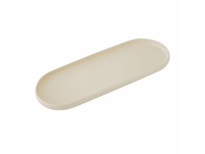 Serveerschaal uit porselein mat wit 40x15x2.6cm