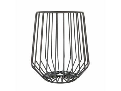 Wire hoge fruitmand zwart