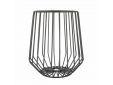Wire hoge fruitmand zwart