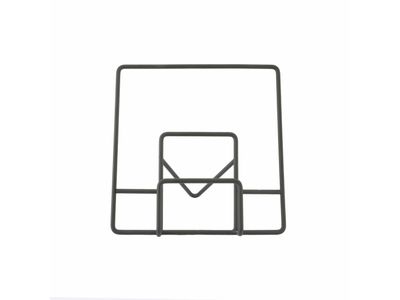 Wire kookboekstaander zwart 30x16x29.5cm