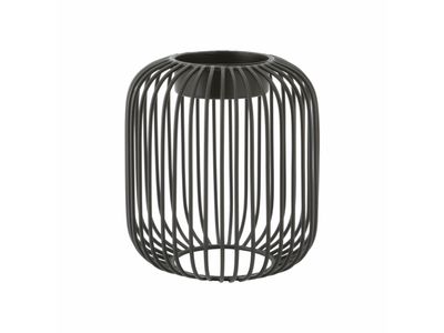 Wire bougeoir pour bougie chauffe-plat noir ø 13cm H 14cm