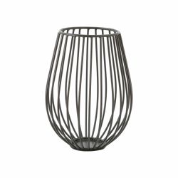 Point-Virgule Wire kaarshouder zwart ø 14cm H 18cm 