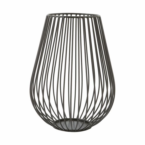 Point-Virgule Wire kaarshouder zwart ø 17cm H 22.5cm