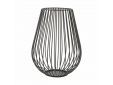 Wire kaarshouder zwart ø 17cm H 22.5cm