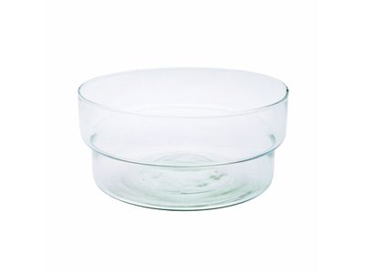 Serveerschaal uit gerecycleerd glas riviergroen ø 18.5cm