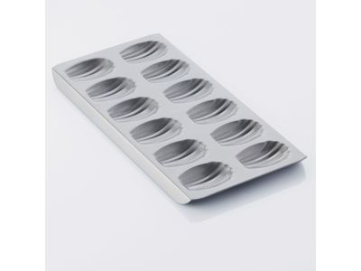 Bakvorm met anti-aanbaklaag voor 12 madeleines 40x21x2cm