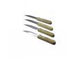 Set van 4 Jumbo steakmessen met handvat uit acaciahout