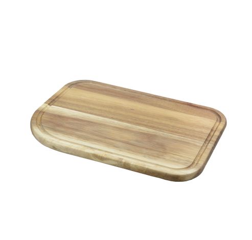 Snijplank met sapgeul uit acaciahout 35x25x1.5cm  Point-Virgule