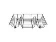 Wire afdruiprek zwart 49x32x8.5cm