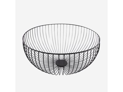 Wire mand zwart ø 35cm H 15cm