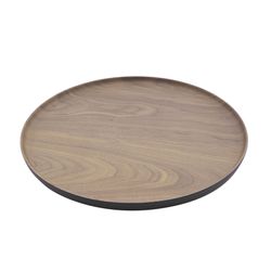 Point-Virgule serveerbord met houtlook bruin en zwart 20.3 cm 